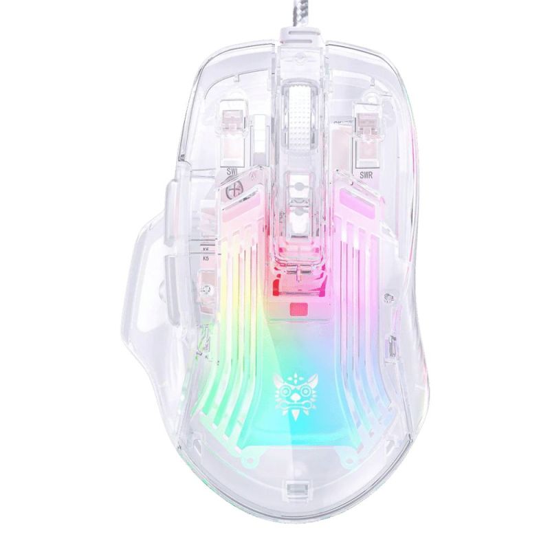 Comprar Mouse Onikuma Cw923 Rgb Transparente en Electroshopy
